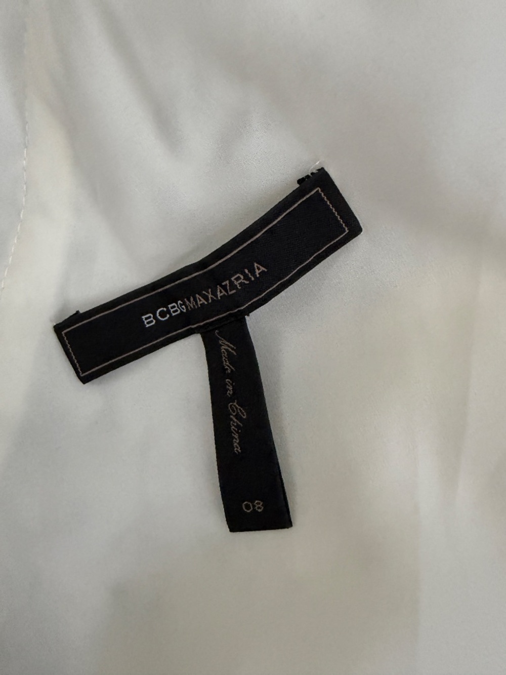 BCBG MAXAZRIA OFF WHITE "GRACIE" SEQUIN LACE SLEEVELESS A-LINE DRESS SZ 8 $338 - Picture 11 of 13